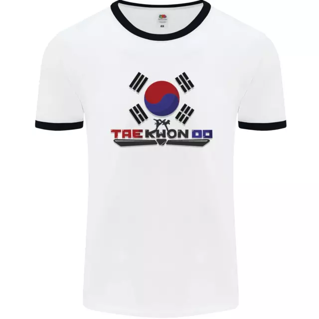 Taekwondo Fighter Mixed Martial Arts MMA Mens Ringer T-Shirt
