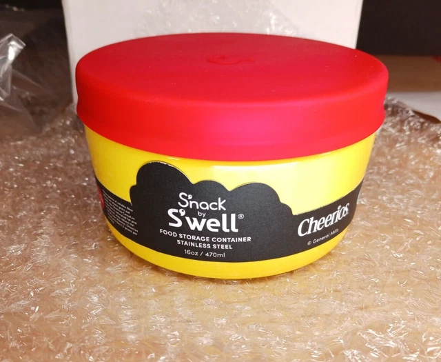 SNACK BY S'WELL Swell CHEERIOS Promo 16oz Food Storage Container Cereal