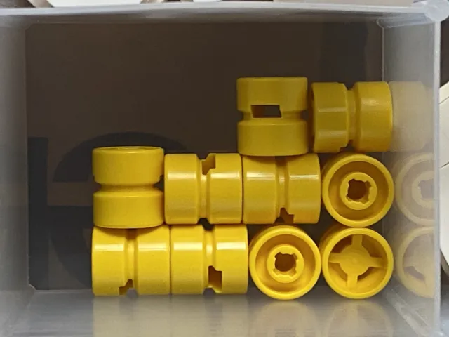 LEGO Parts - Yellow Wheel 11mm D. x 12mm - No 6014b - QTY 10