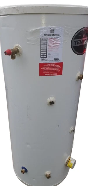 TELFORD TEMPEST 250L Stainless Steel Indirect Unvented Cylinder Mains  Pressure £500.00 - PicClick UK
