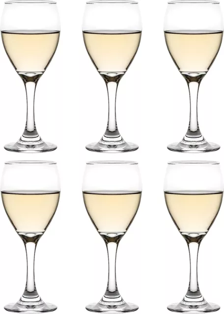 Teardrop Wine Glasses 250ml Home Party Glassware Wedding Gift 6 Pack