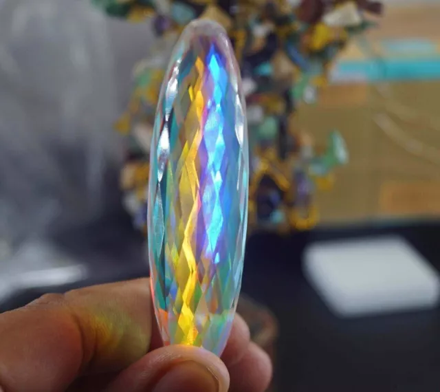 100 Ct+ Certified Natural Barrel Cut Rainbow Color Mystic Quartz Loose Gemstone