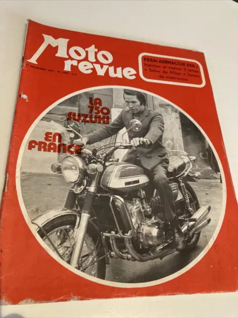Magazine Moto revue N° 2054 1971 Aermacchi 350 , salon de Milan , coupe Kawa etc