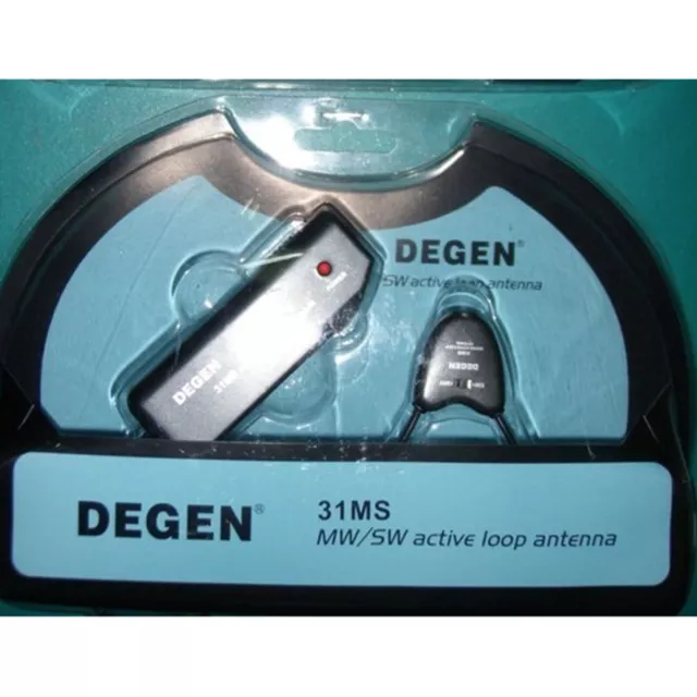 Active Loop Antenna Indoor Active Soft Loop Antenna 6 mAh DEGEN DE31MS MW& SW