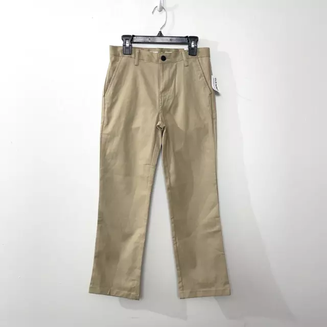 Old Navy Pants 10 Boys Khaki Tan Straight Leg Built In Flex NWT School Uniform