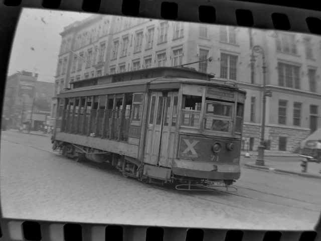 Great ORIG 1946 TARS Subway New York City NYC Trolley Film Photo Negative Bronx
