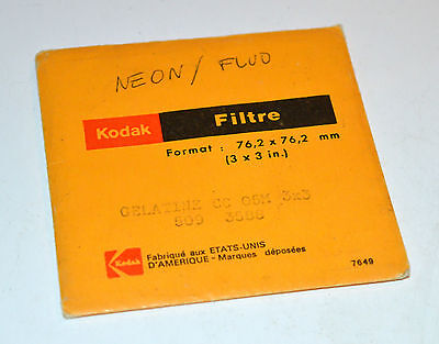 85N3 et 4 x 85N9 Kodak Kodak Filtres Wratten carrés 76,2mm 