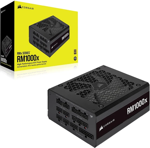 Corsair RM1000x Alimentatore PC,Modulare,80Plus Gold,1000Watt,Nero CP-9020201-EU