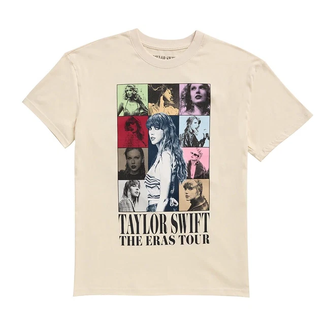 TAYLOR SWIFT THE Eras Tour Official Merch Beige Tshirt TOUR EXCLUSIVE