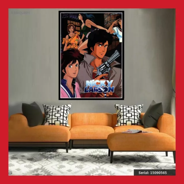 Toile Affiche Nicky Larson City Hunter Poster Photo Manga Jap Anime Figurine Dvd