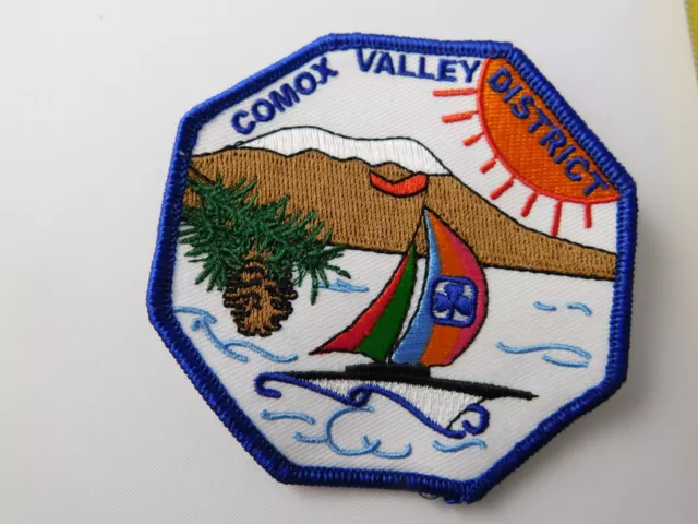 Girl Guides Scouts Canada Patch Comox Valley District Sailing Large Badge