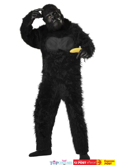 Child Gorilla Costume Jumpsuit Wild Zoo Animal Kids Girls Boys Book Week