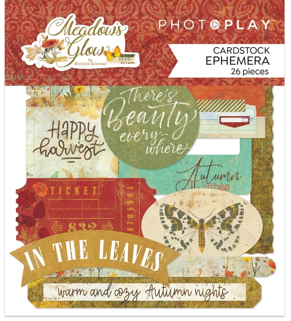 Meadow's Glow Ephemera Cardstock StanzschnitteGLO4295