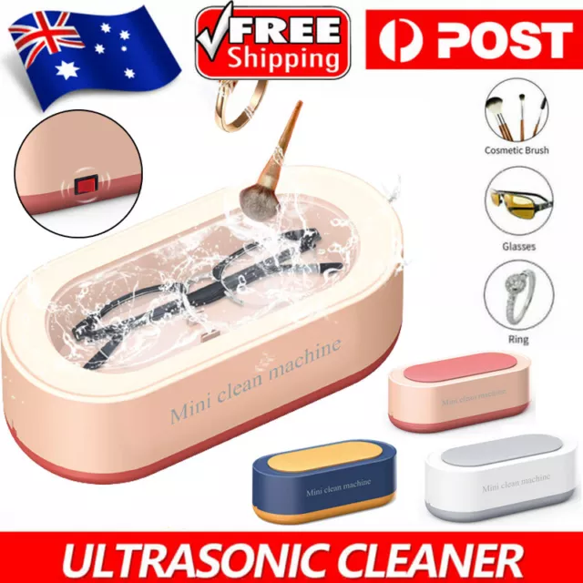 Ultrasonic Jewelry Cleaner Denture Glass Watch Ring Bath Tank Cleaning  Machine