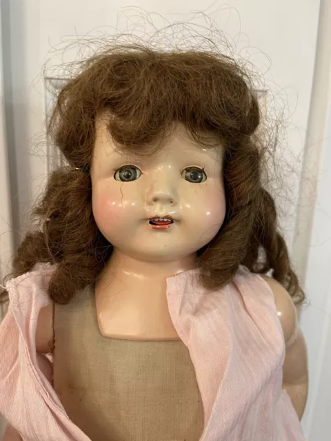 Vintage Effanbee Rosemary Doll 23” Needs TLC