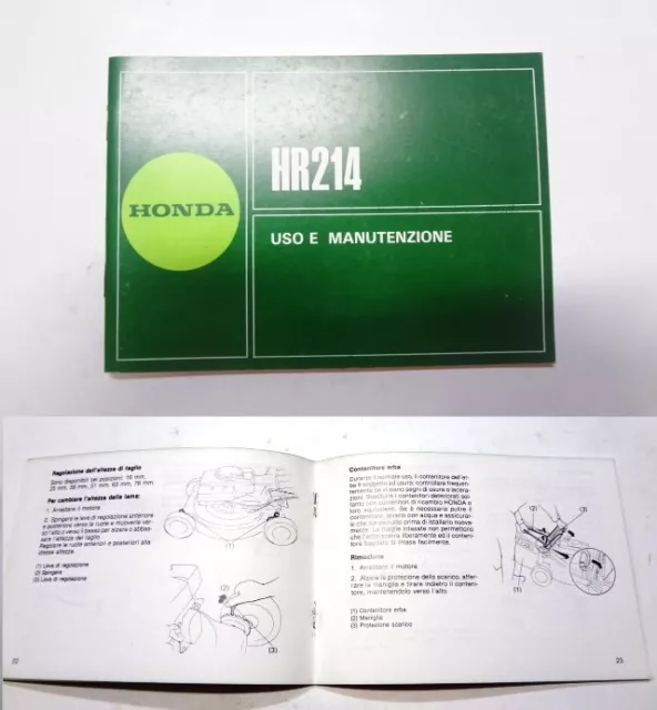 Honda Hr214 Manual FOR SALE PicClick UK