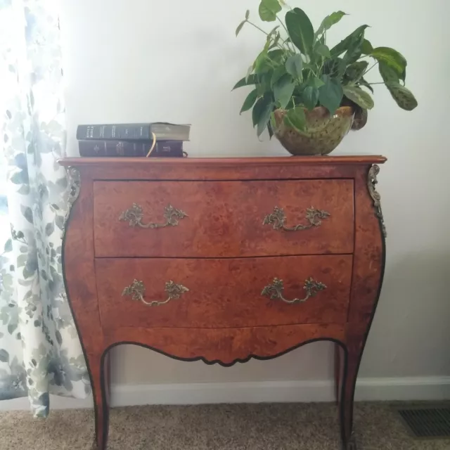 Italian-made Mid Century Made Bombe Commode Chest