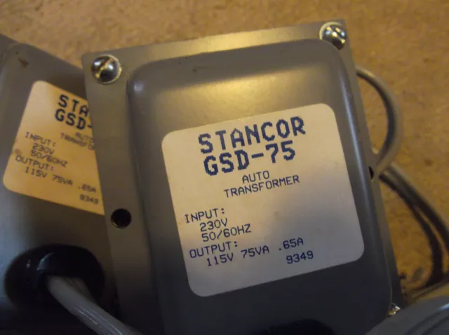 Stancor Gsd-75 Autotransformer Step-Down 230/115 75Va 0.65A