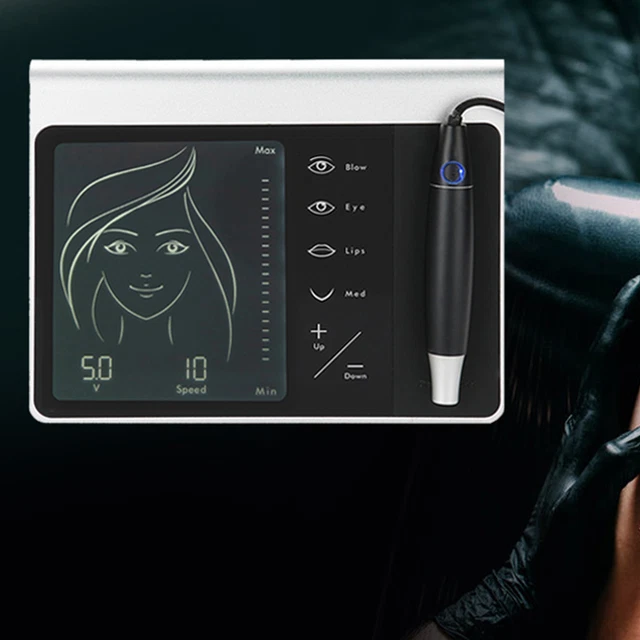 (Weiß)Digitale Elektrische Microblading Tattoo Maschine Mit Tattoo Stift Für