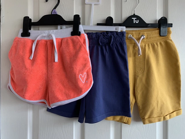 girls shorts bundle x 3 age 6 yrs stretch cotton trousers bottoms next summer