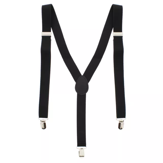 Zac's Alter Ego® Men/ Ladies Adjustable 25mm Width Plain Braces/ Suspenders