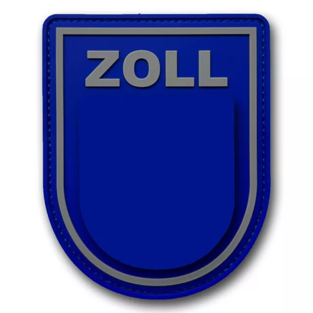 ZOLL Patch, Blau/Grau, PVC Abzeichen, Aufnäher, Rubberpatch, Klett -Neu-