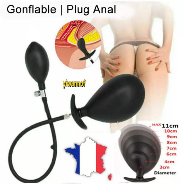 Gode Gonflable Plug Anal En Silicone Lavable Dilatateur Agrandisseur Sextoy BDSM 2