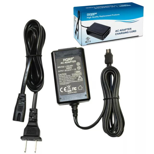HQRP AC Adapter for Sony Handycam DCR-DVD108 DCR-DVD108DL DCR-DVD108E