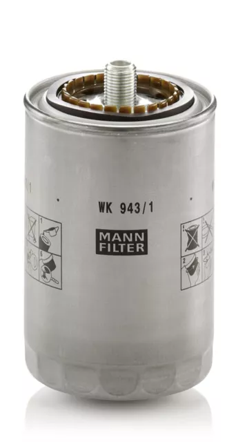 MANN-FILTER Kraftstofffilter WK 943/1 Anschraubfilter für MERCEDES M 16 X 1.5 LP