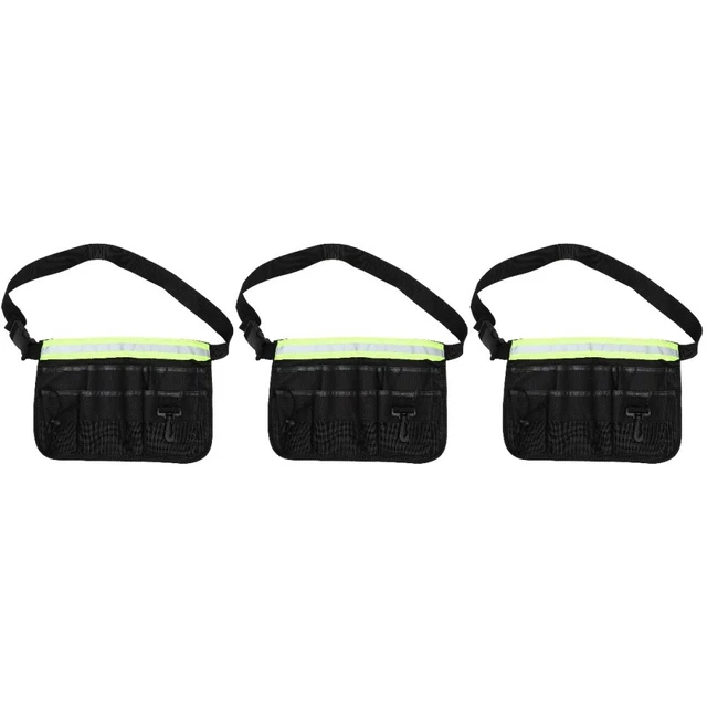 3x Borsa Da Cintura Regolabile Vita Grembiule con Tasche Cintura Utility Per Donna