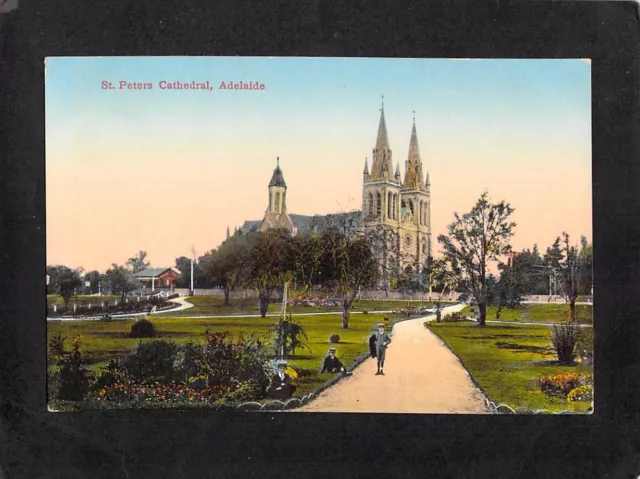 B9502 Australia SA St Peters Cathedral Adelaide vintage postcard