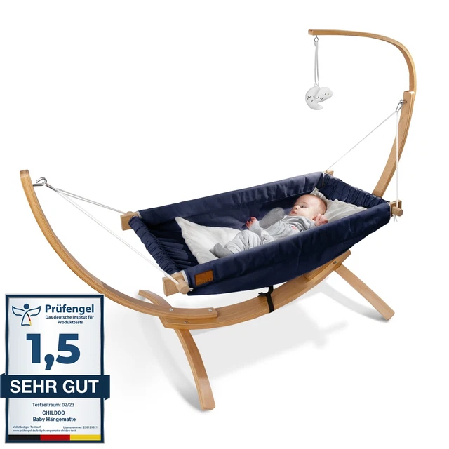 CHILDOO Bebé Hamaca [Quickfix-Schlaufe] Cuna de Bebé Cuna - Geoffnete Verpa