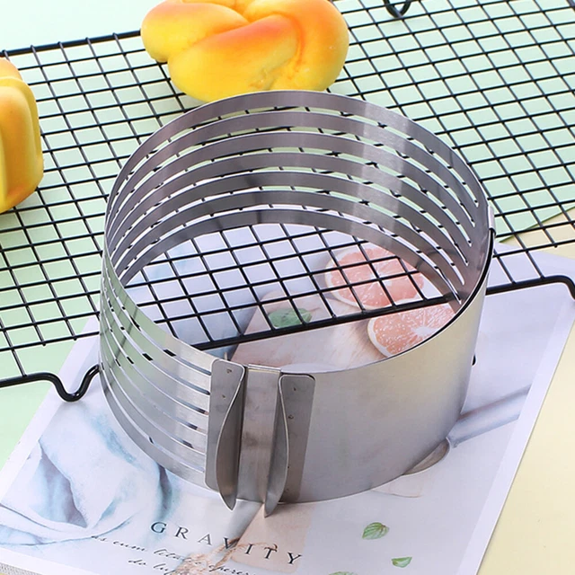 Stainless Steel Cake Slicer Scalable DIY Cake Leveler Slicer Cooking Accessories