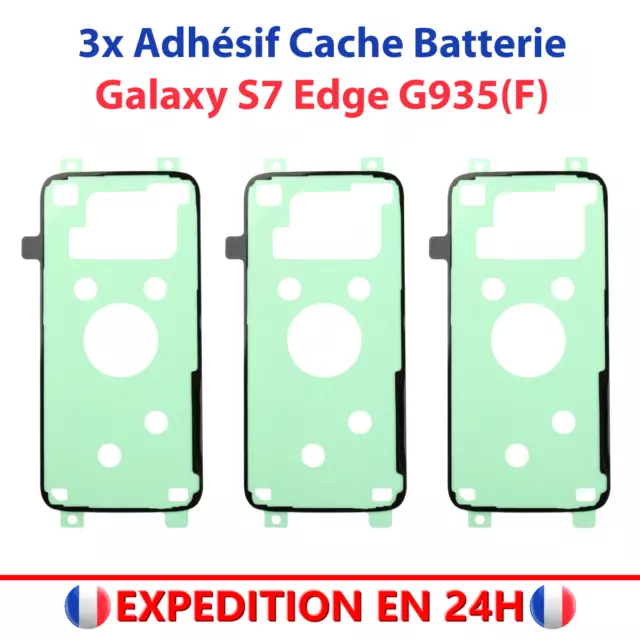 3pcs Samsung Galaxy S7 EDGE Adhésif Sticker Autocollant Cache Batterie Arrière