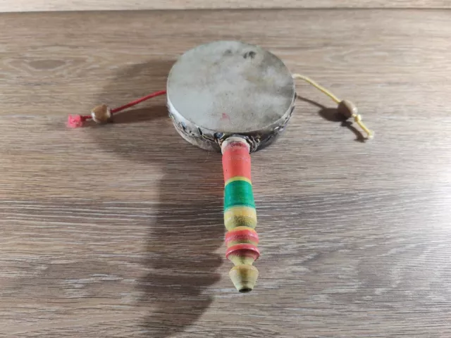 Bongo / Hochet / Tambour a main marocain vintage