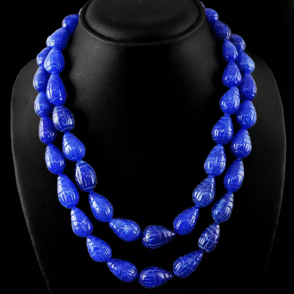 Gorgeous Top Demanded 913.15 Cts Earth Mined Enhanced  Sapphire Beads Necklace
