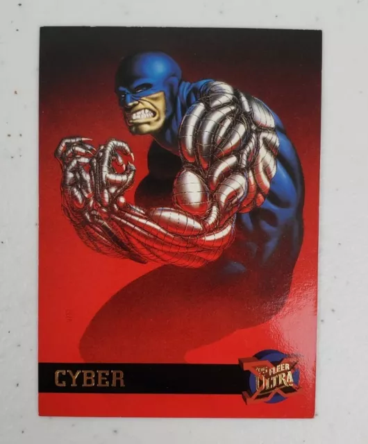 Marvel Fleer Ultra X-Men '95 Cyber Trading Card #13 Embossed Gold Foil