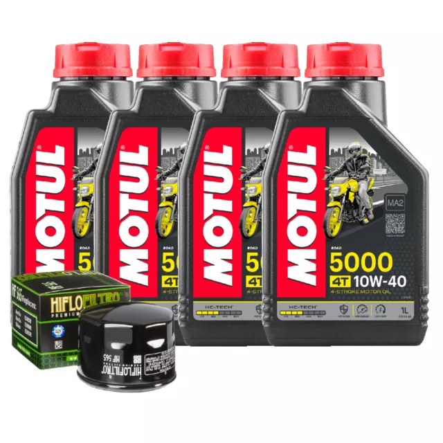 Kit De Mantenimiento Aceite Motul 5000 10W40 + Filtro Aprilia Escalofrío 900