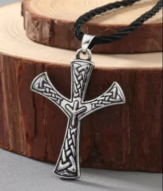 Algiz Rune Protection Necklace Amulet Pendant Jewellery Viking Norse Celtic Gift