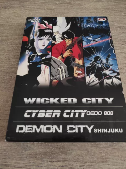 RARE !! COFFRET 3 DVD WICKED CITY CYBER CITY DEMON CITY Les DVD SONT COMME NEUF