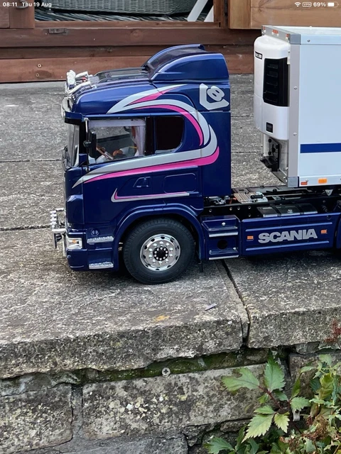 MOTRICE 1/14 MERCEDES ACTROS 2 ASSI MONTATO E VERNICIATO NERO - Foto 5