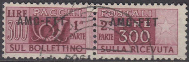 Italy Trieste A (AMG-FTT) - Pacchi Sassone n.24 used cv 360$