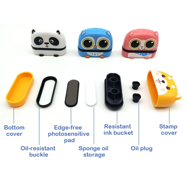 CUSTOM-MADE PLASTIC NAME Tag Stamp - Washable Label for Childrens Clo√ ...