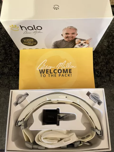 New Open Box Halo 2  with Cesar Millan Wireless Dog Fence with GPS Collar Small