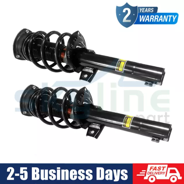 2X Front Shock Absorber Struts Assys w/Magnetic For Audi A3 S3 RS3 8V 2016-2023