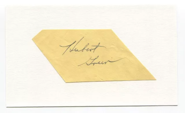 Hubert Green Signed Cut Index Card Autographed Golf PGA World Golf Hall of Fame