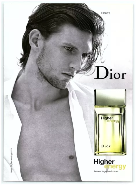 2003 Dior Higher Energy Fragrance Print Ad, Filene's Ronald Rogenski Male Model