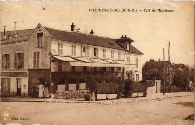 CPA VILLIERS-le-BEL - Café de l'Esperance (350076)