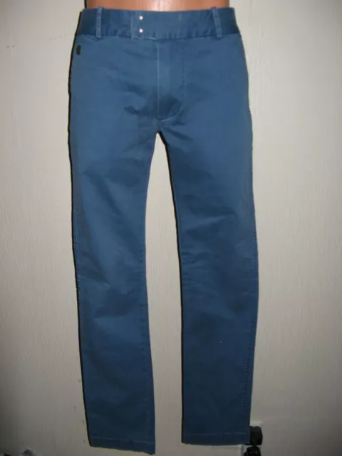 Pantaloni Chino Uomo Vintage Blu Diesel Poco Indossati Chi-Tight Vintage 30X32