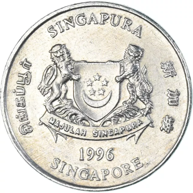 [#1336694] Monnaie, Singapour, 20 Cents, 1996